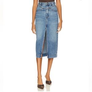 Bardot-Jonah Midi Denim Skirt in Vintage
Size 8